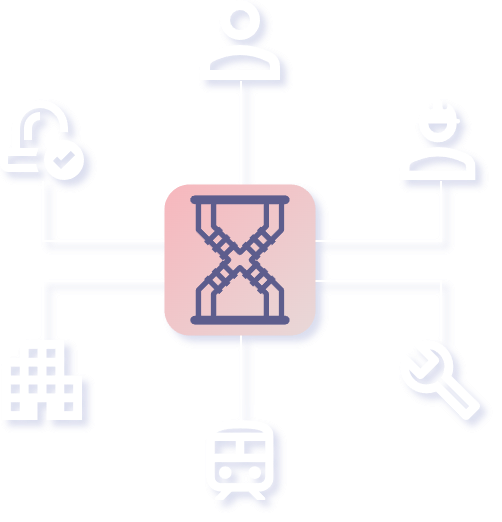 Diagramme avec tous les acteurs autour de la Suite Conduite (Clients, Responsables Métier Conduite, Agents au sol, Entreprise ferroviaire, Mainteance, Train)